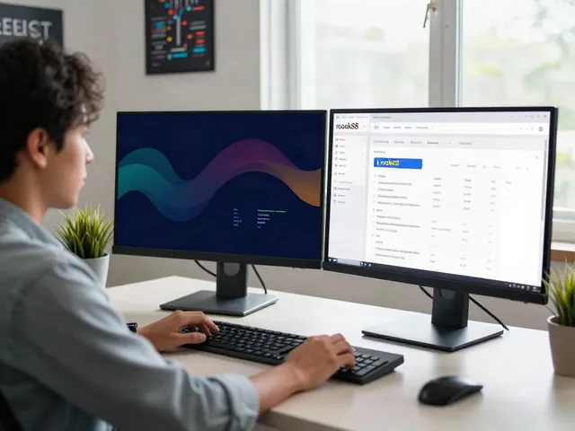 Digital marketing workspace focusing on rokok88 SEO analytics.