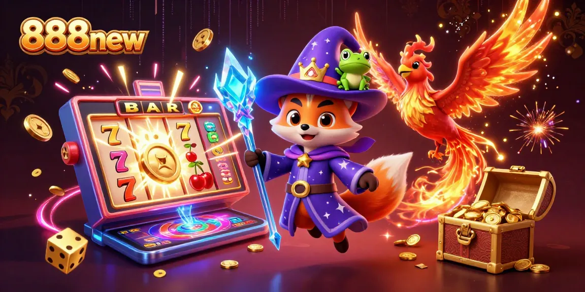 Engage with 888new's vibrant casino world featuring wizards, slots, and jackpots.