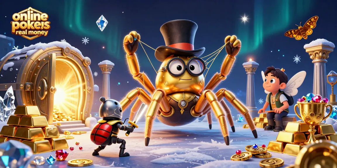 Spin the reels with online pokies real money as enchanting characters gather in a vibrant casino.