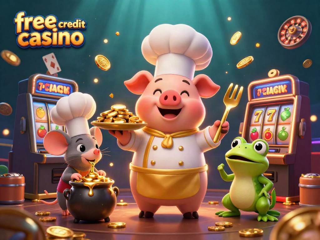 Experience the excitement of a free credit casino with animated characters and dynamic gaming elements