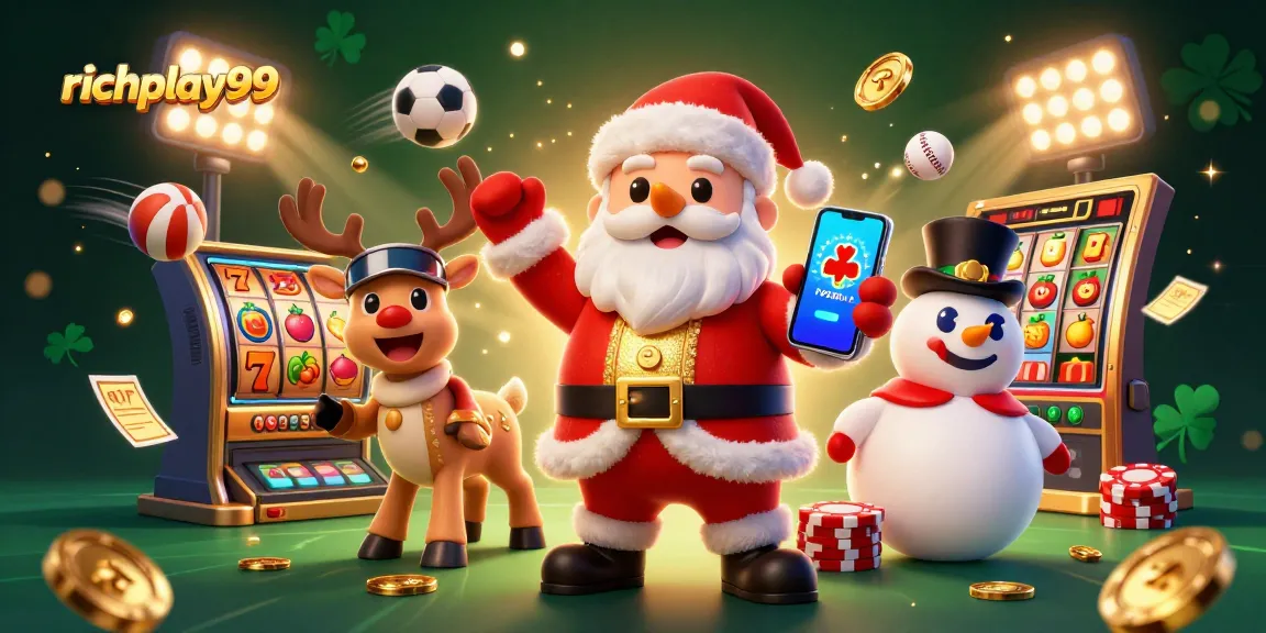 Play engaging slots with richplay99's exciting animated characters in a vibrant casino scene.