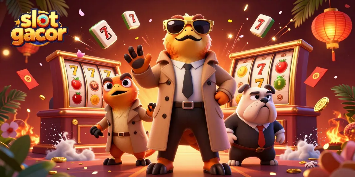Experience the thrill of slot gacor with this vibrant casino scene featuring raptors in disguise!