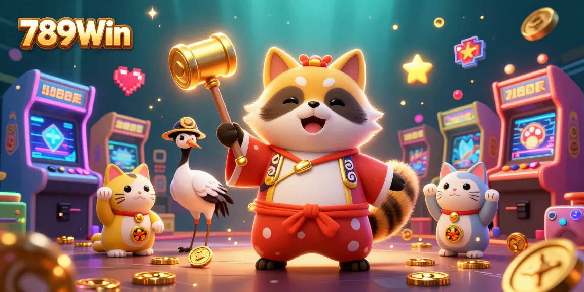 Engage in thrilling casino adventures with 789Win's vibrant characters and festive atmosphere.